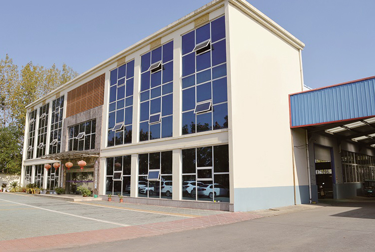 Exterior view of office building
